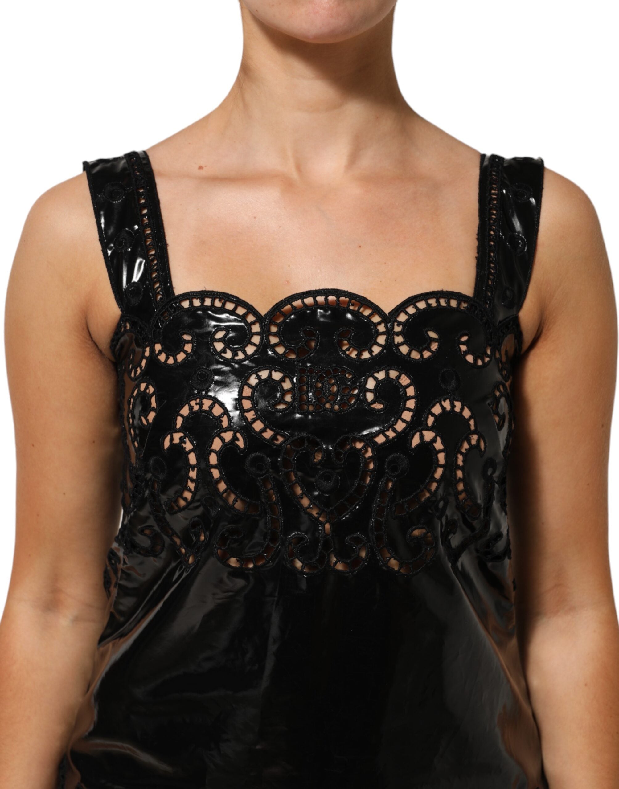 Black Cut Out A-line Sheath Mini Dress