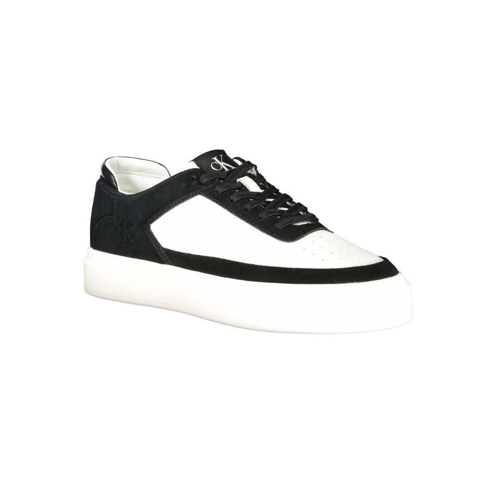 Bianco Polyurethane Men Sneaker - ventzia