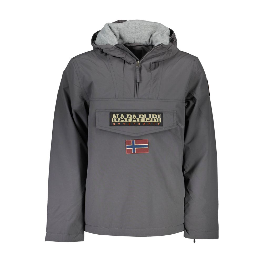 Grigio Polyamide Men's Jacket - ventzia