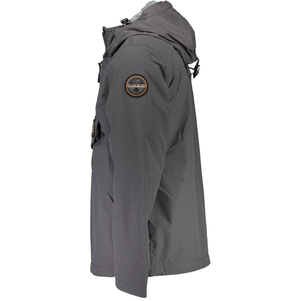 Grigio Polyamide Men's Jacket - ventzia