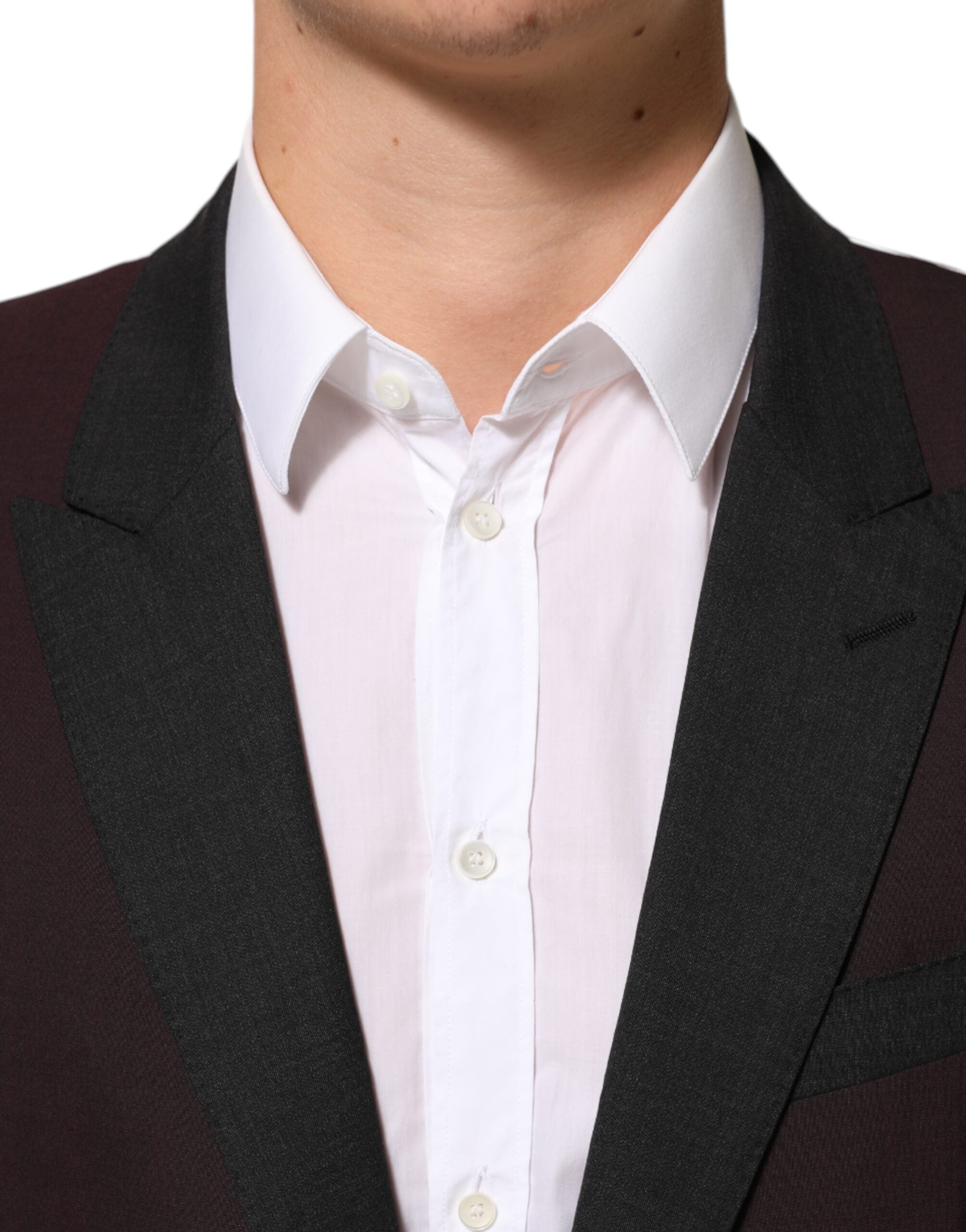 Maroon Wool 2 Buttons Suit Jacket Blazer