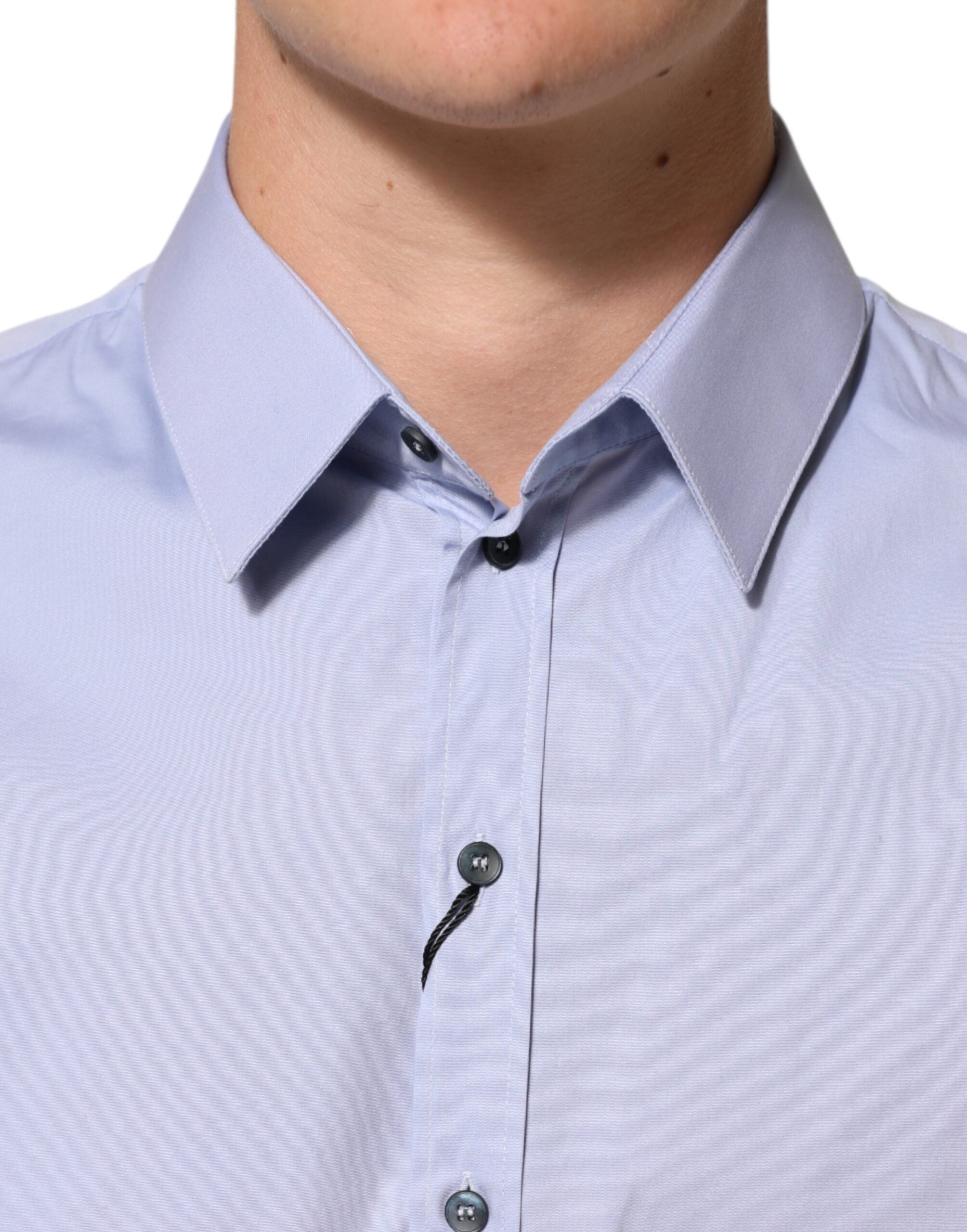 Blue SICILIA Cotton Men Dress Formal Shirt