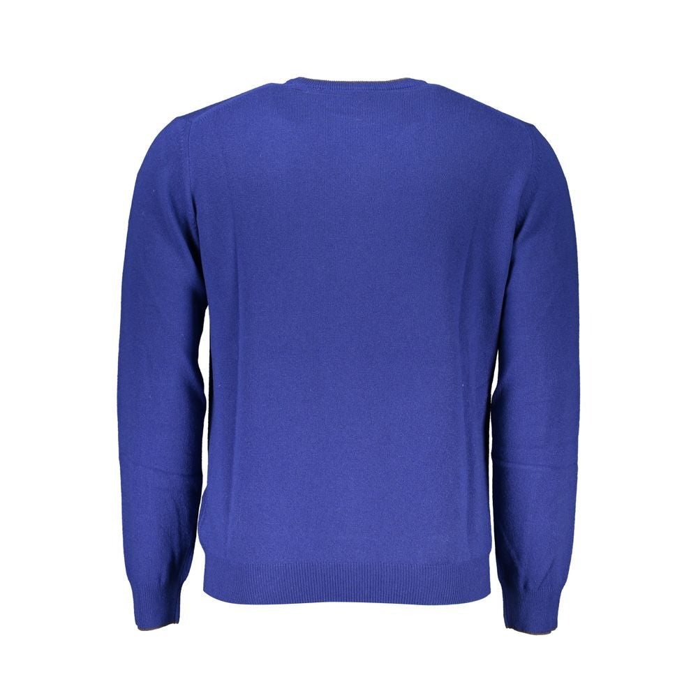 Blu Viscose Men Sweater - ventzia