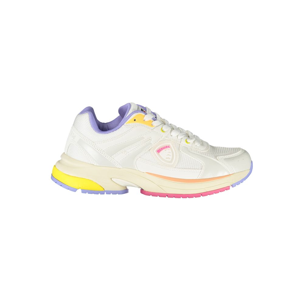 Bianco Polyurethane Women Sneaker - ventzia