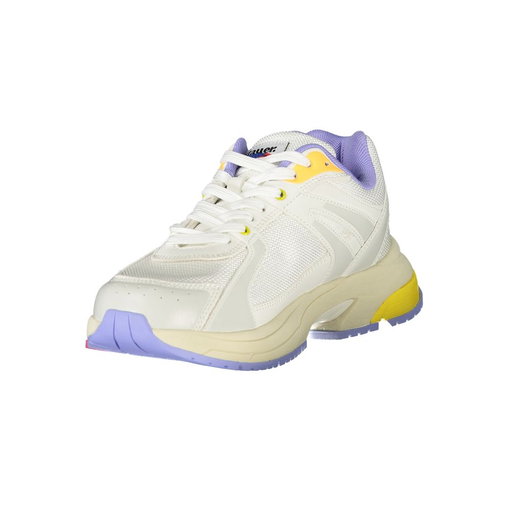 Bianco Polyurethane Women Sneaker - ventzia