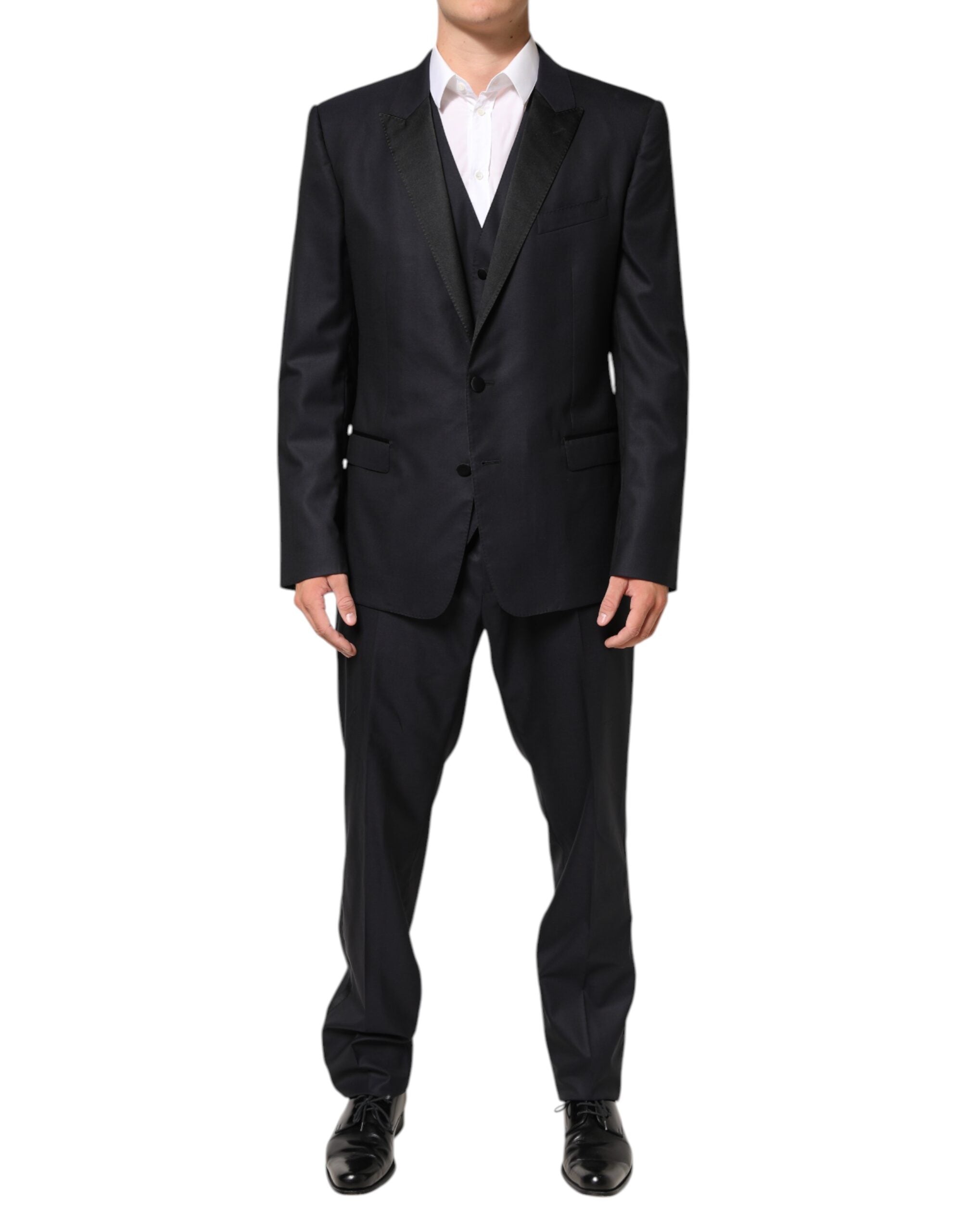 Black MARTINI 2 Buttons Suit 3 Piece Suit - ventzia