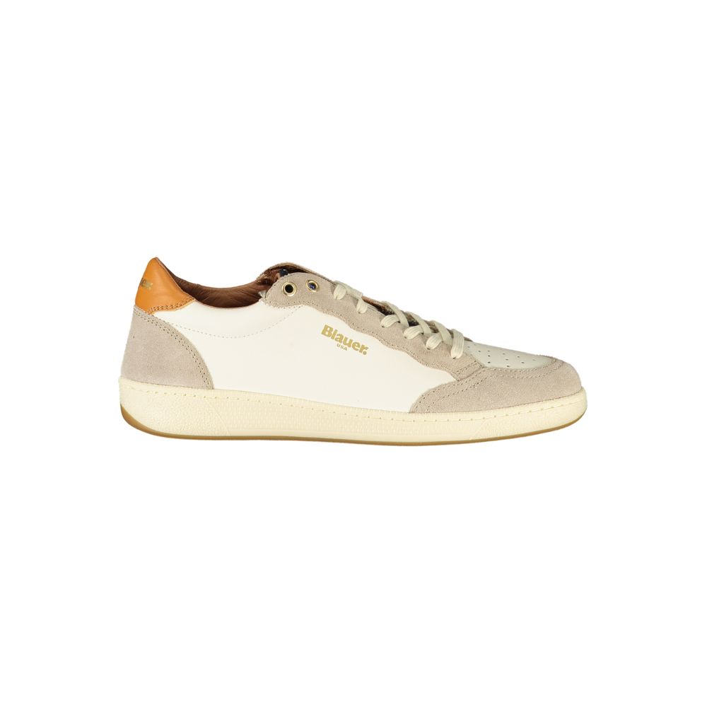 White Leather Men Sneaker - ventzia