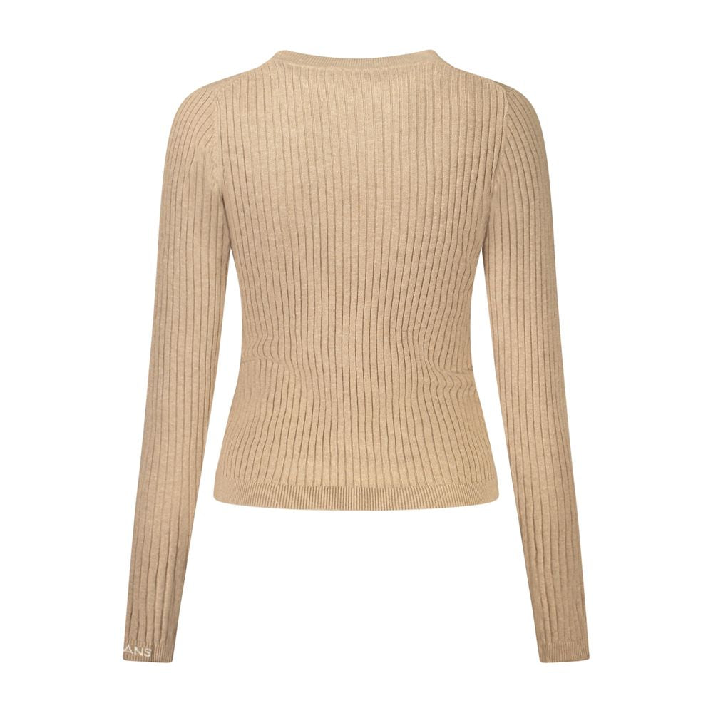 Beige Cotton Sweater