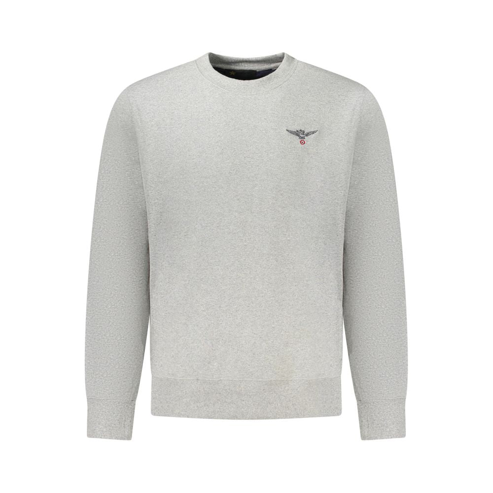 Gray Cotton Men's Sweatshirt - ventzia