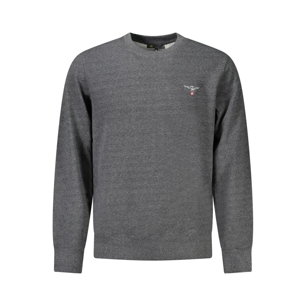 Grigio Recycled Cotton Male Sweatshirt - ventzia