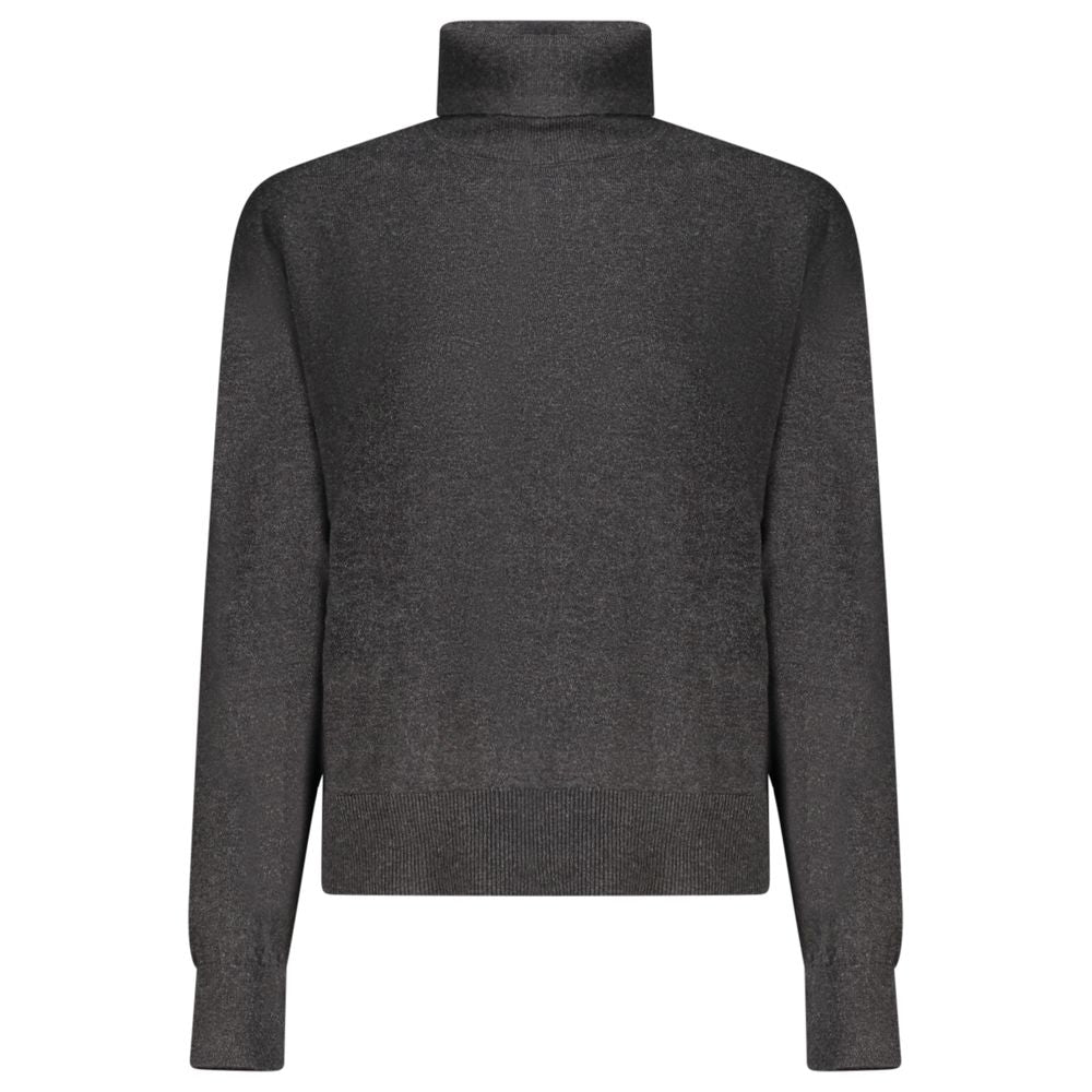 Black Cotton Women Sweater - ventzia