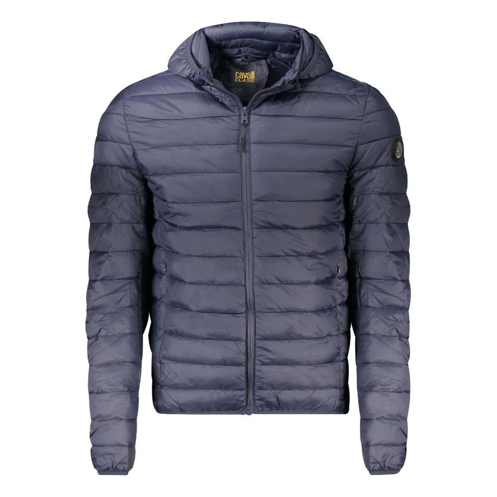 Blu Polyester Men's Jacket - ventzia