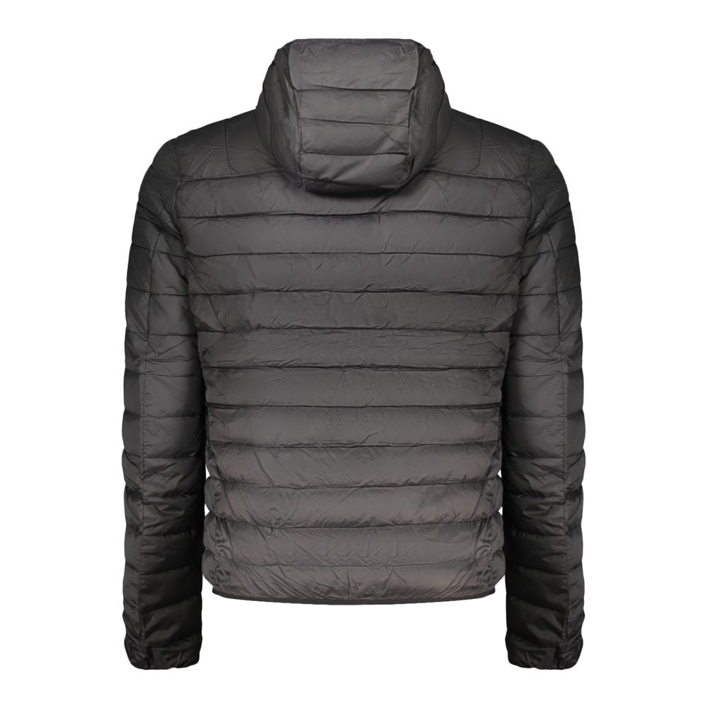 Black Polyester Men's Jacket - ventzia