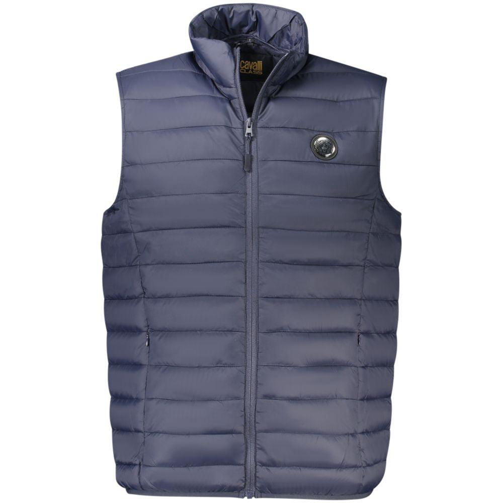 Blu Polyester Men's Jacket