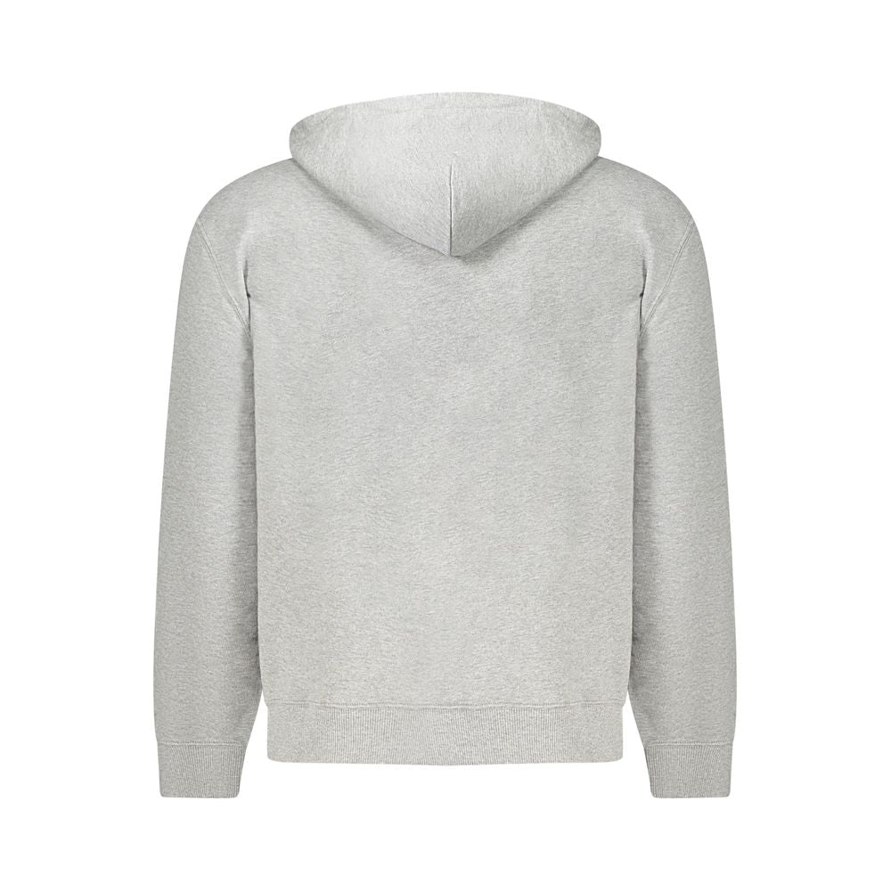 "Grigio Cotton Men's Sweatshirt with Hood" - ventzia