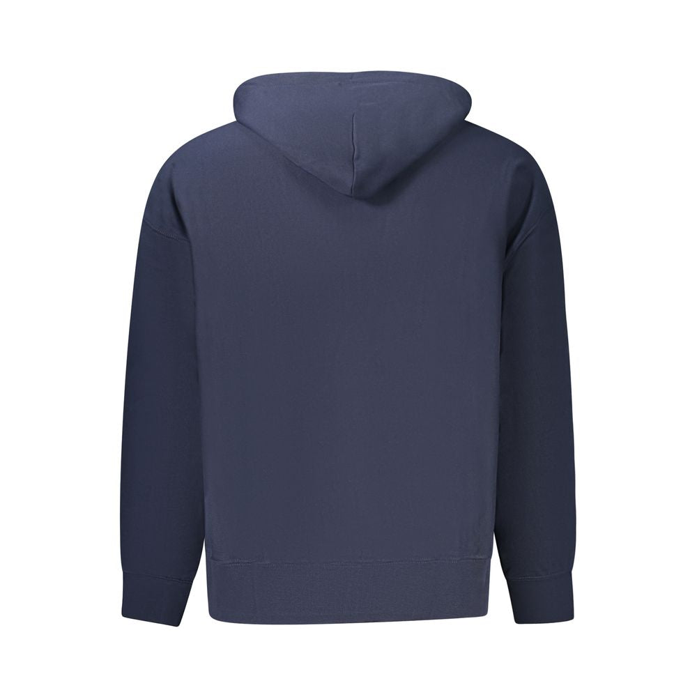 Blue Cotton Sweatshirt - ventzia