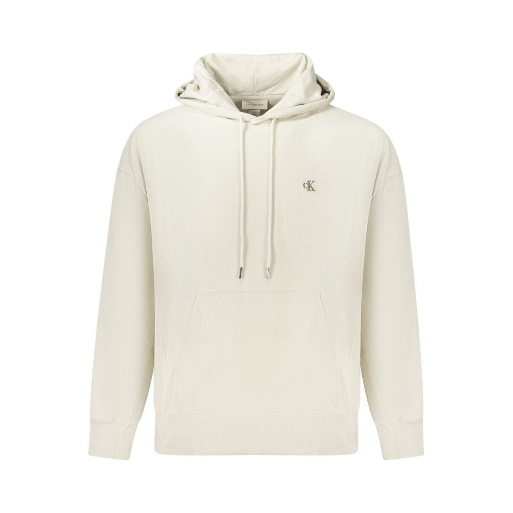 Beige Cotton Men's Hoodie - ventzia