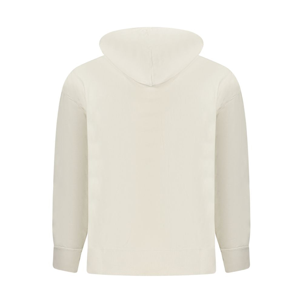 Beige Cotton Men's Hoodie - ventzia