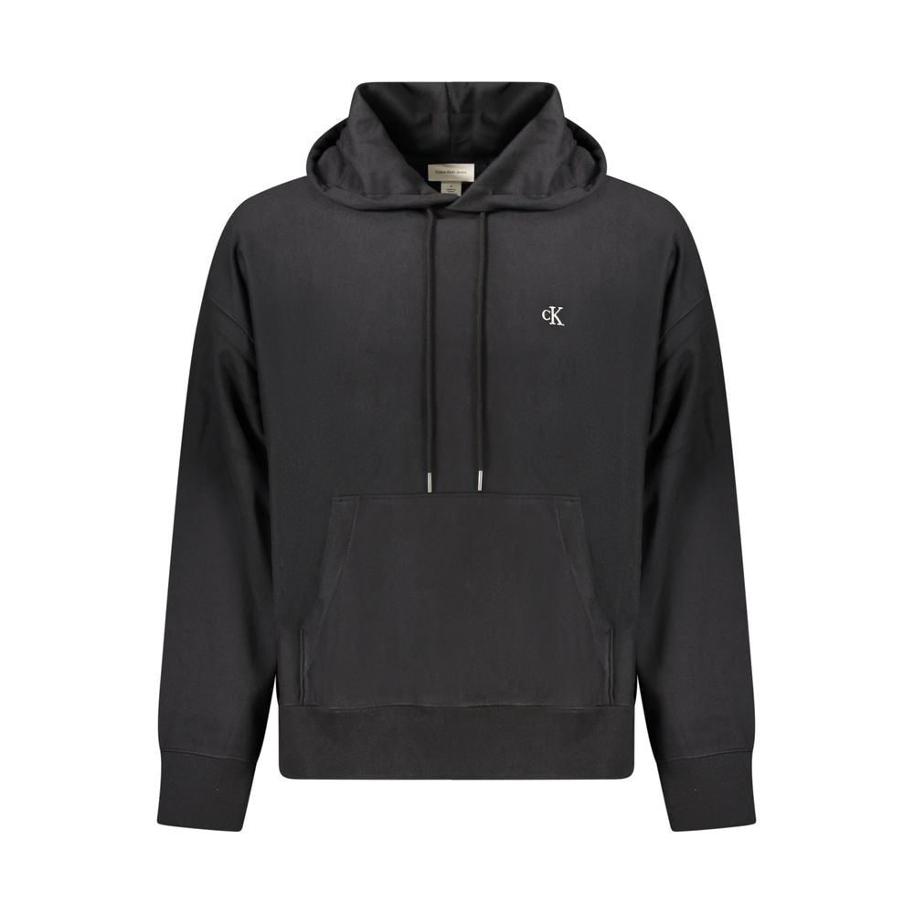 Black Cotton Men Sweatshirt - ventzia
