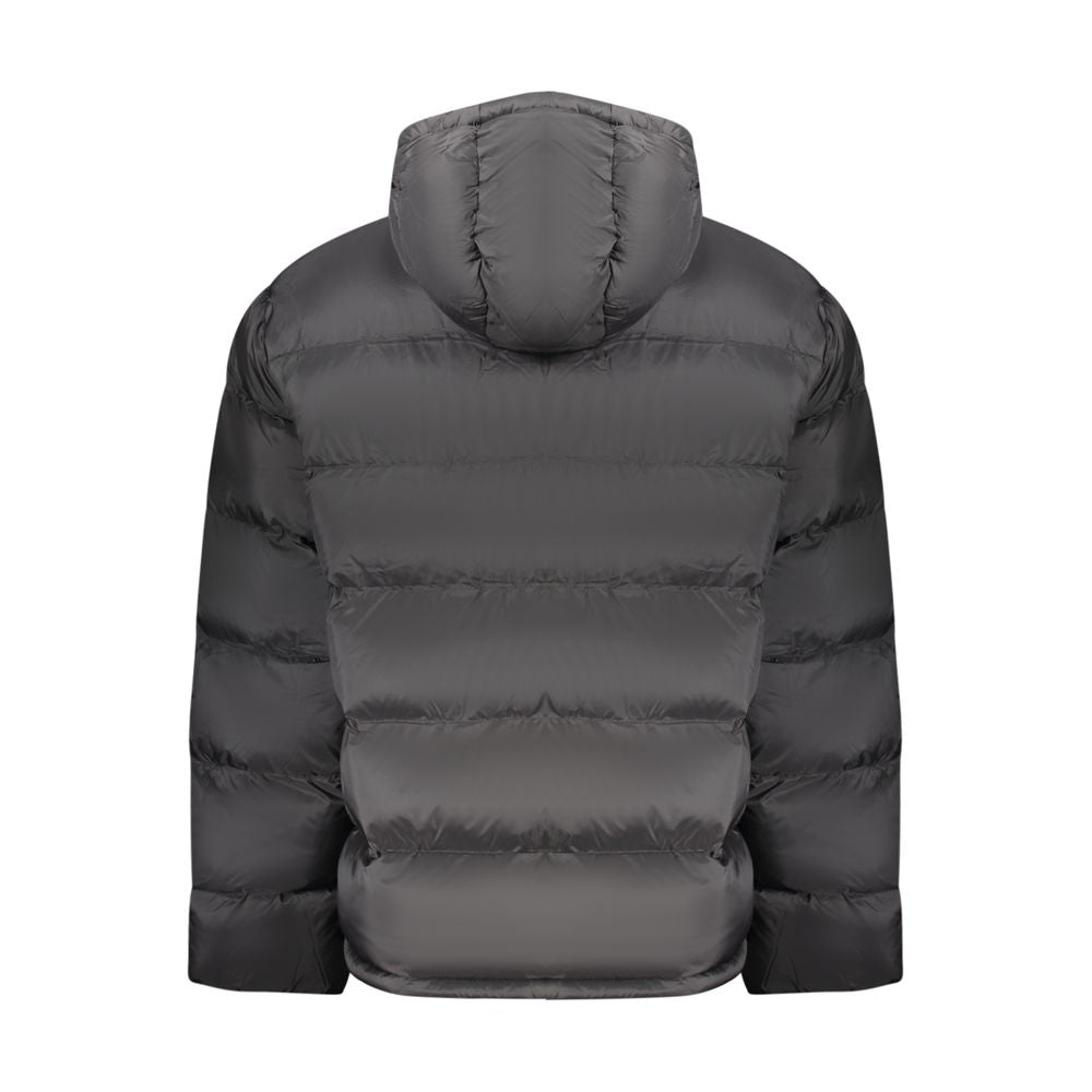 Black Poliammide Men's Jacket - ventzia