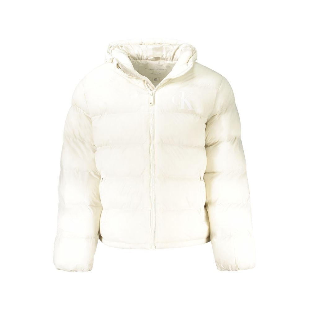 Bianco Poliammide Uomo Jacket - ventzia