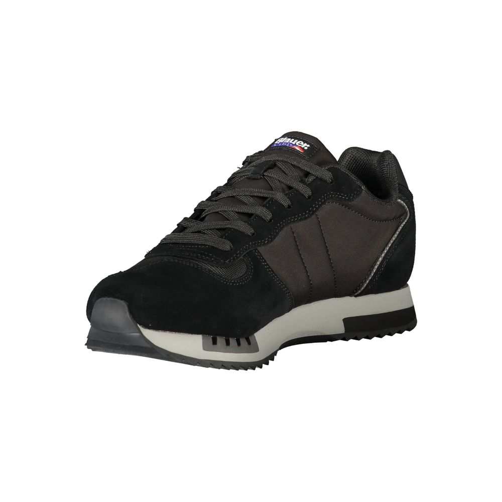 Black Polyester Sneaker