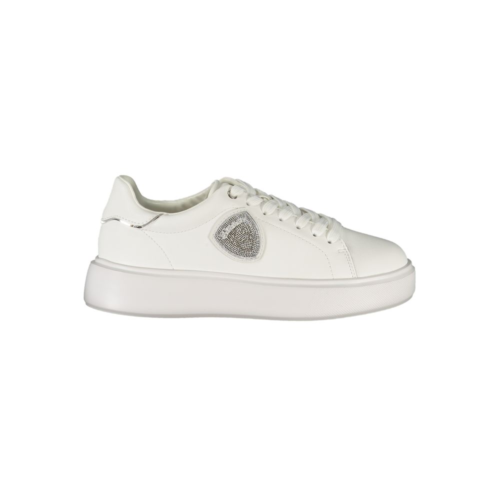 Bianco Polyurethane Women Sneaker - ventzia