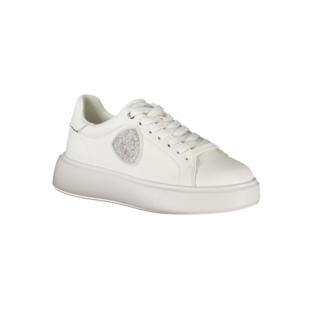 Bianco Polyurethane Women Sneaker - ventzia
