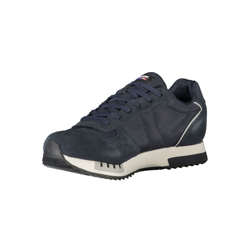 Blue Polyester Sneaker