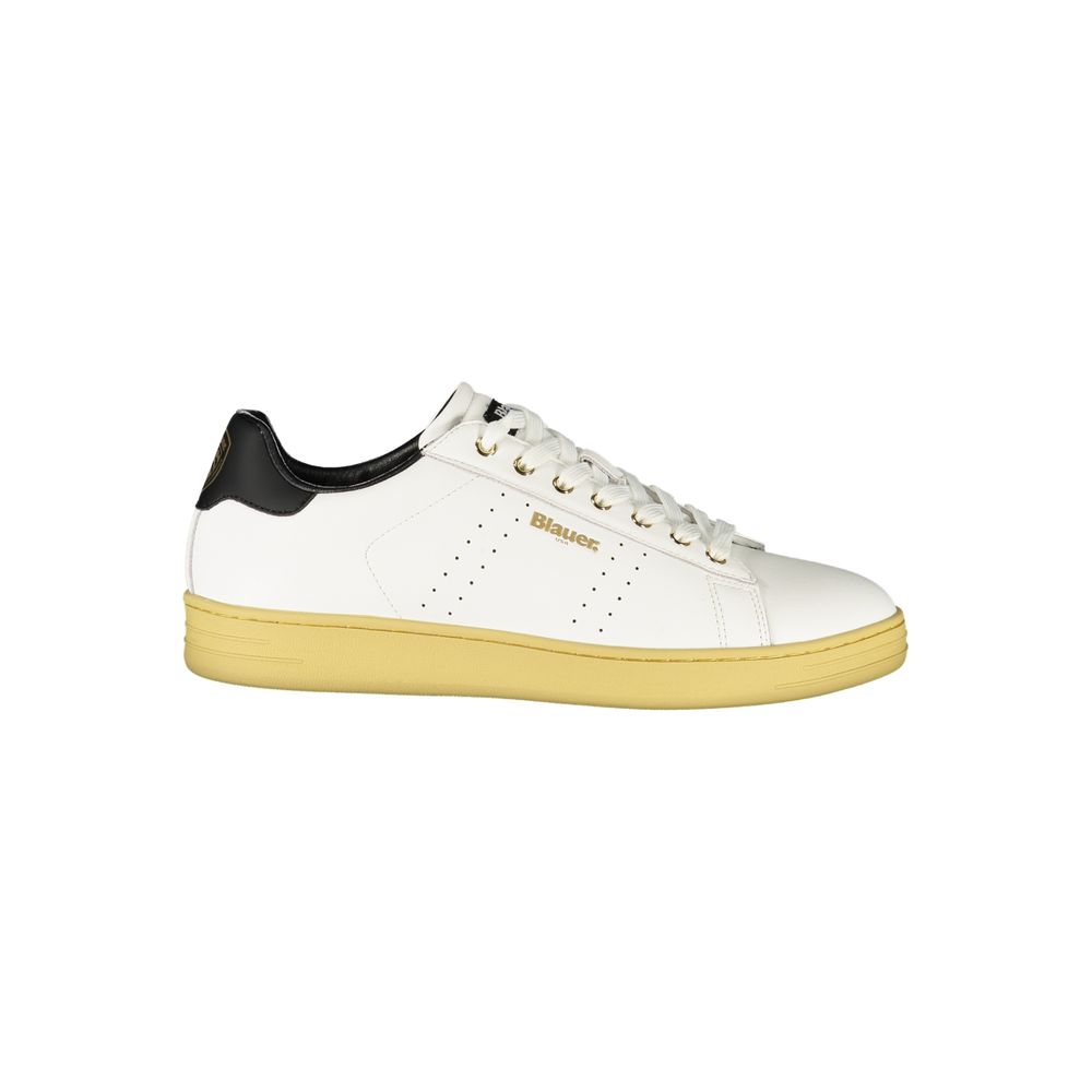 White Polyester Sneaker