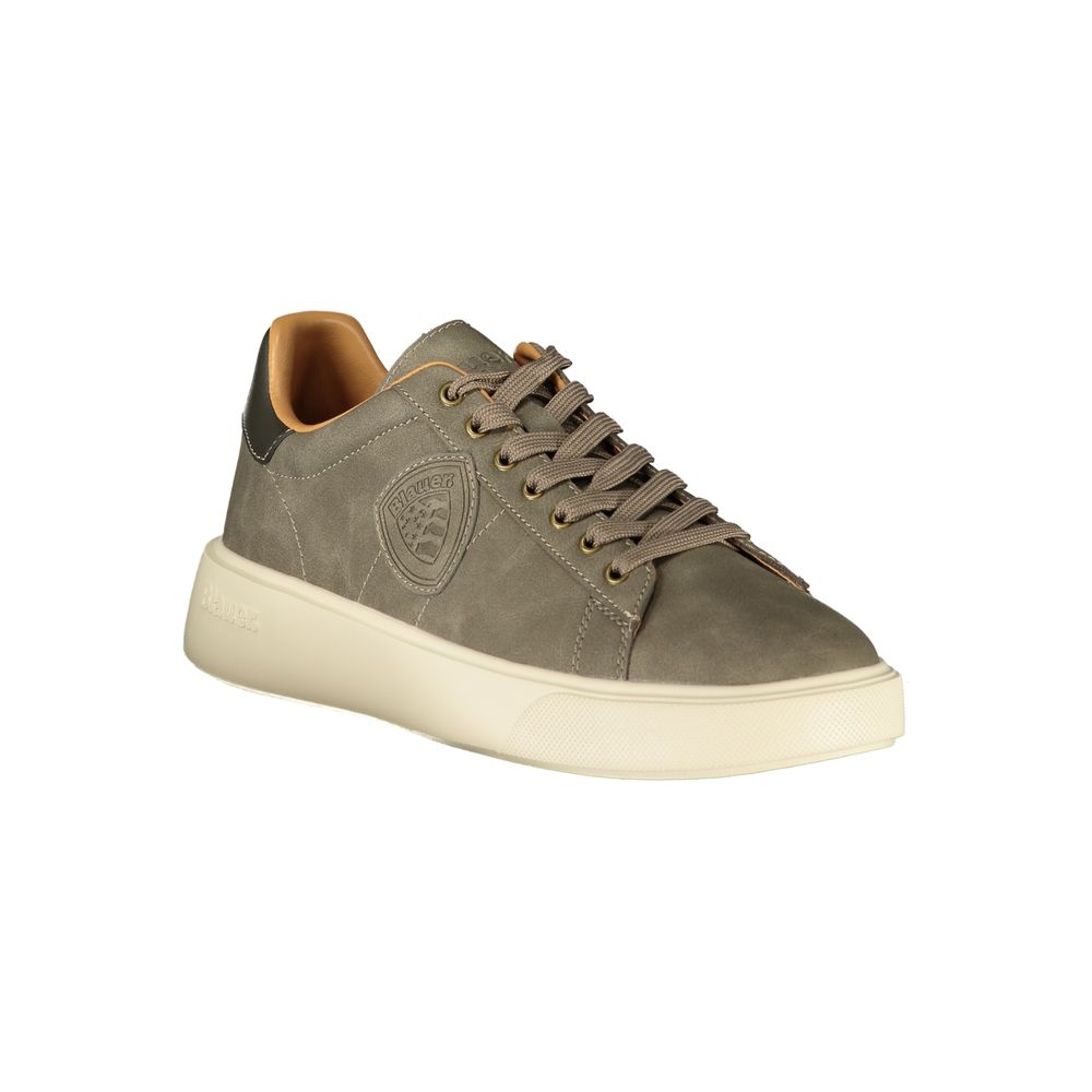 Gray Polyester Sneaker