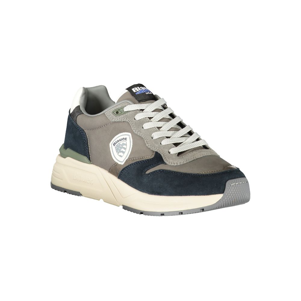 Grigio Polyurethane Men Sneaker - ventzia