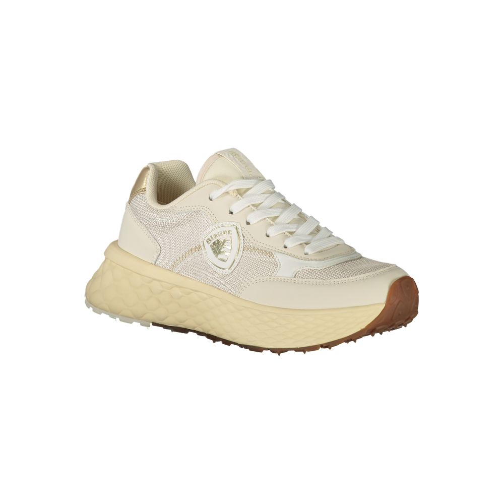Beige Polyester Sneaker