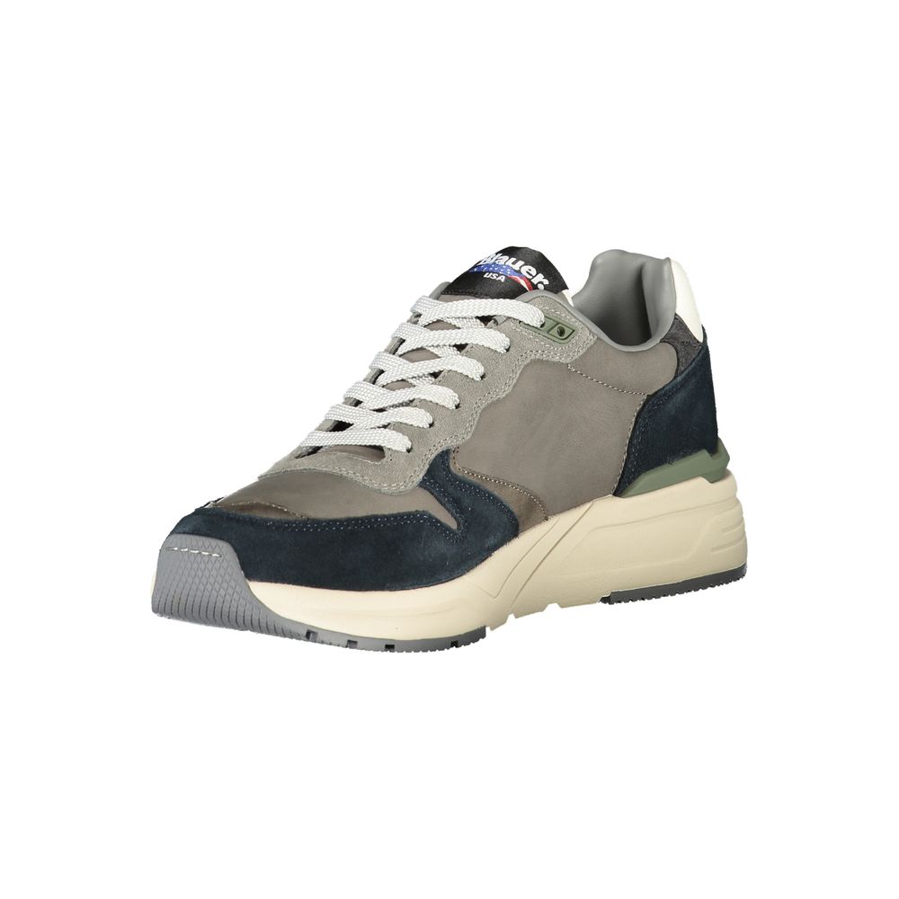 Grigio Polyurethane Men Sneaker - ventzia