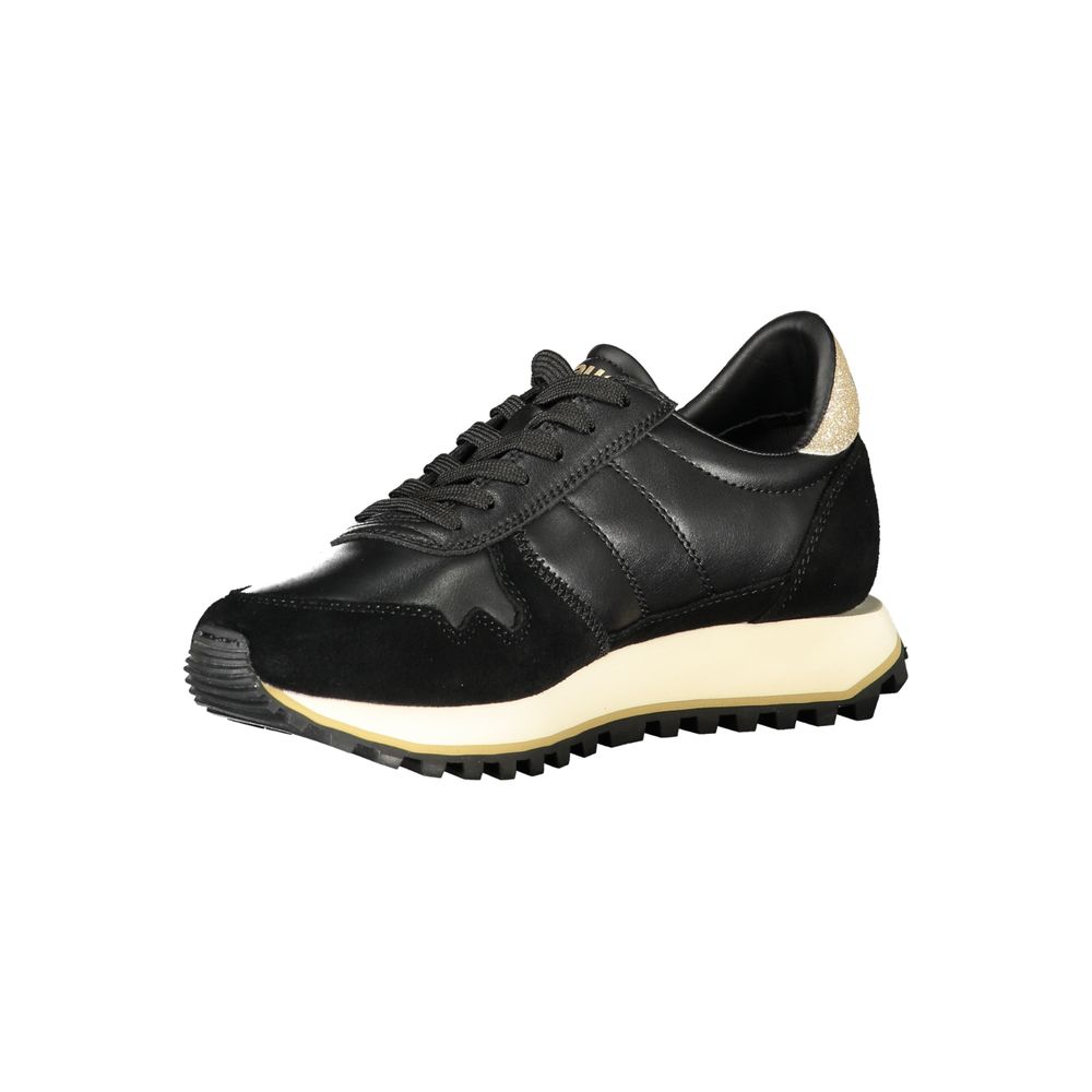Black Polyester Sneaker