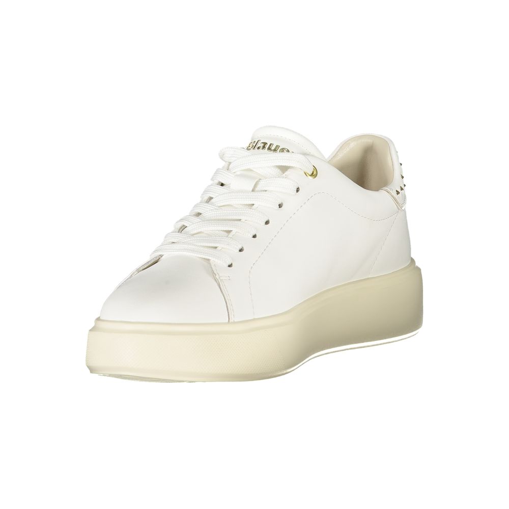 White Polyester Sneaker