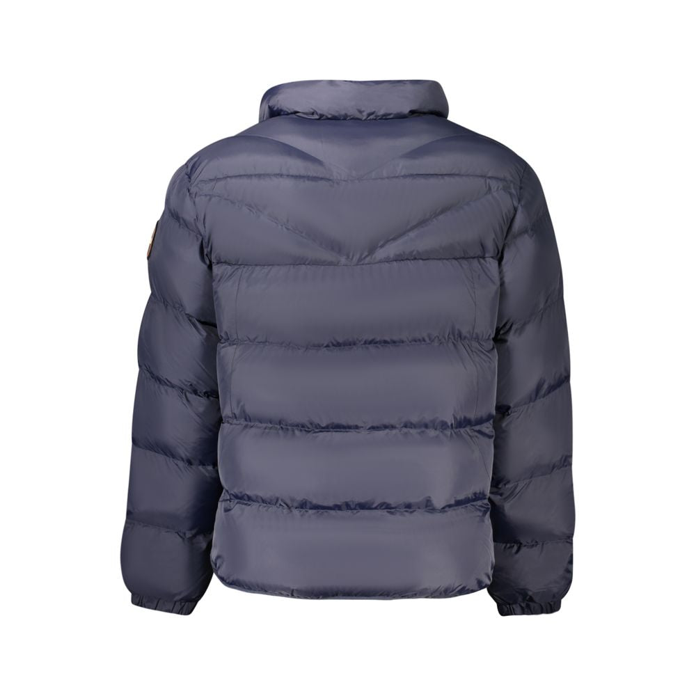 Blu Poliammide Men's Jacket - ventzia