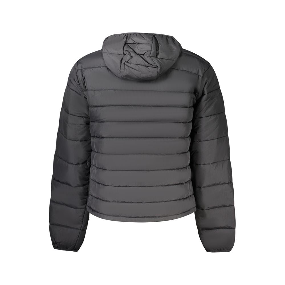Black Poliammide Men's Jacket - ventzia