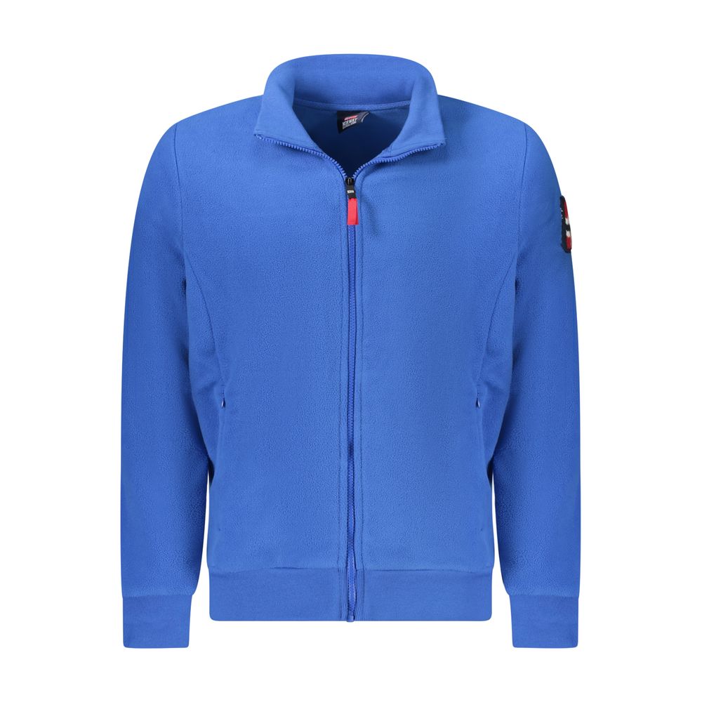 Blu Polyester Mens Sweatshirt - ventzia