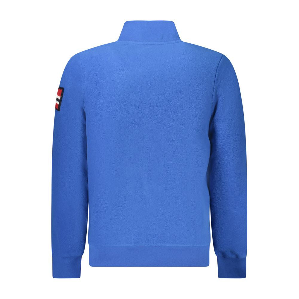Blu Polyester Mens Sweatshirt - ventzia