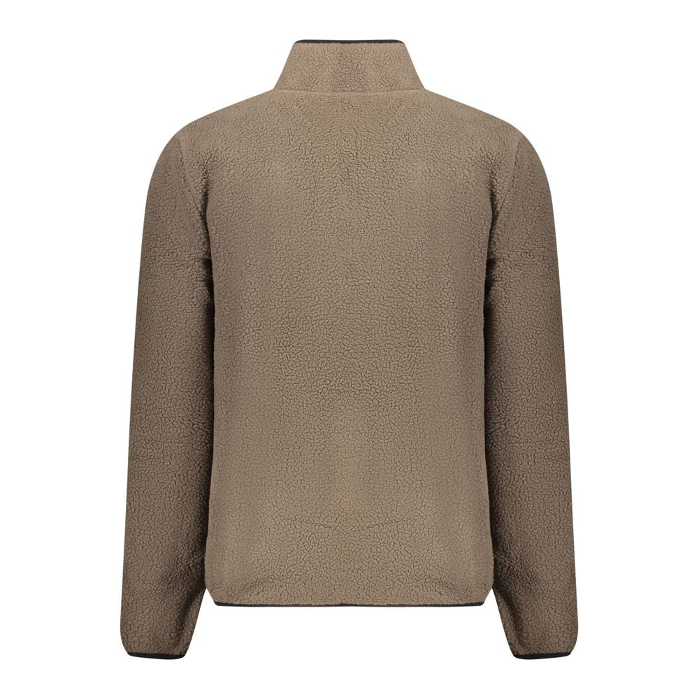 Marrone Polyester Men Sweatshirt - ventzia