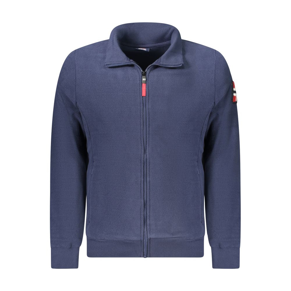 Blu Polyester Mens Sweatshirt - ventzia