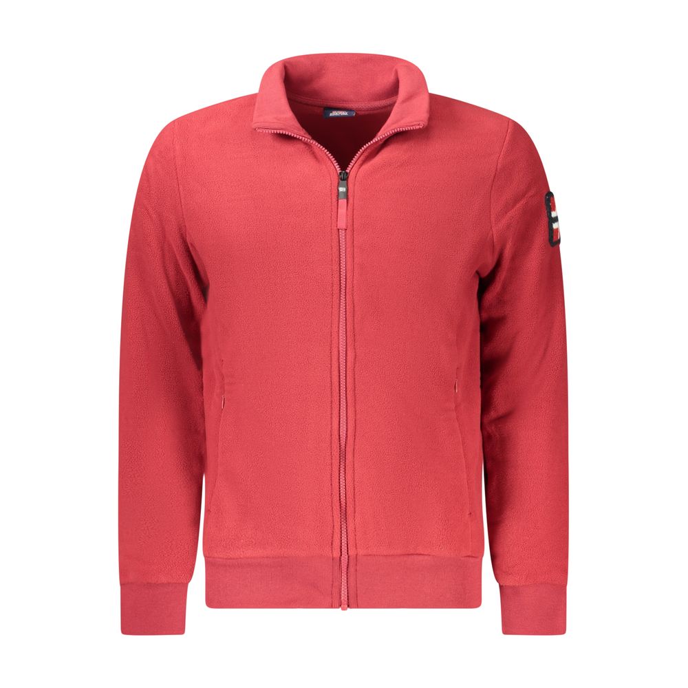 Red Polyester Men Sweatshirt - ventzia