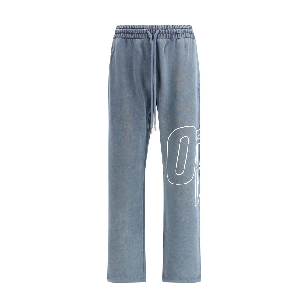 Blue Cotton Joggers (Workout Pants)