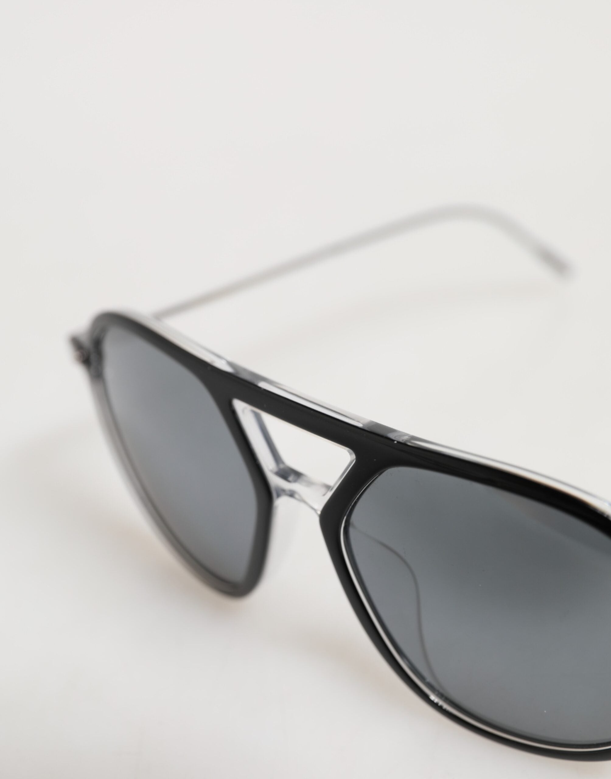 DG4343F Black Acetate Frame Pilot Shades Sunglasses