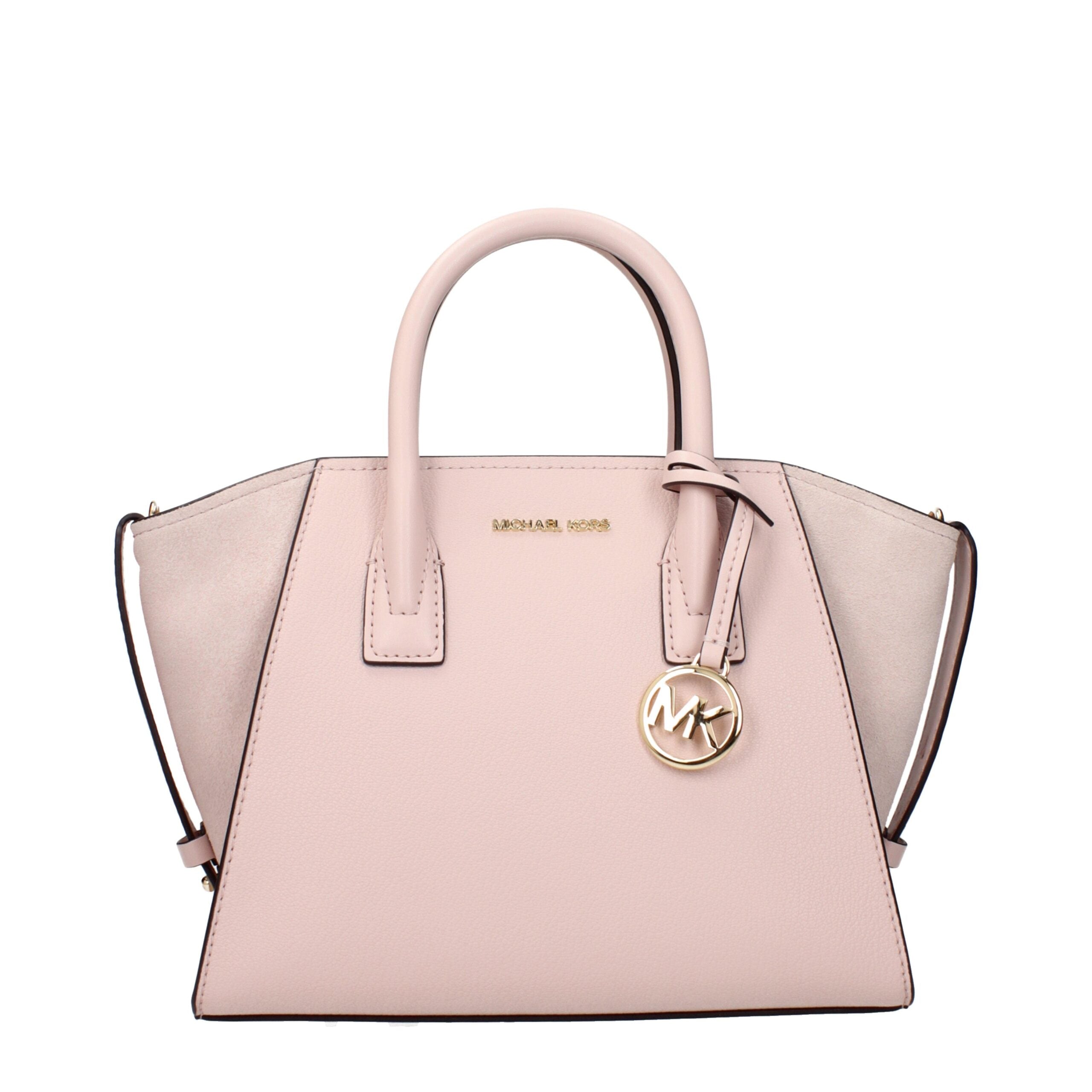 Pink Leather Handbag - ventzia