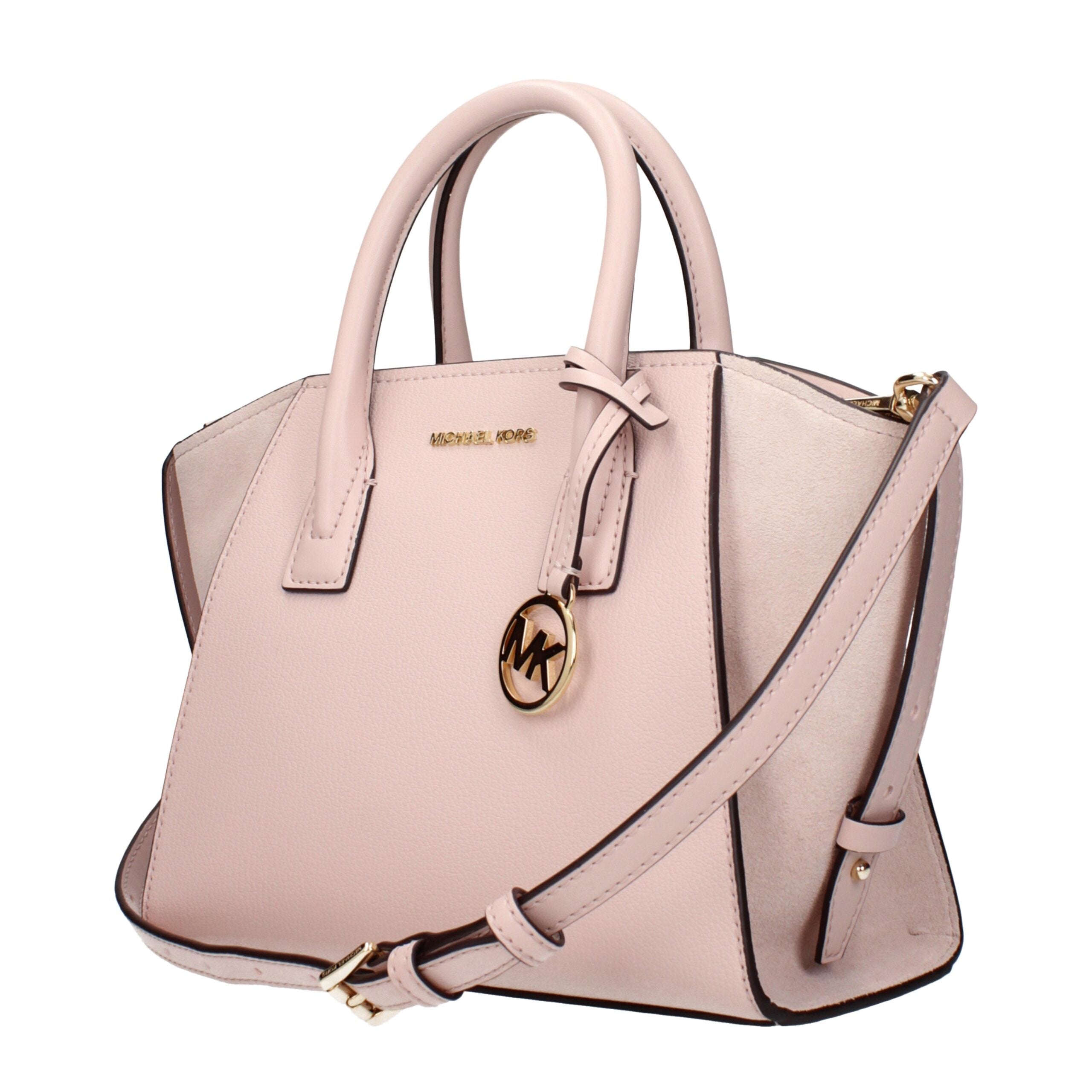 Pink Leather Handbag - ventzia