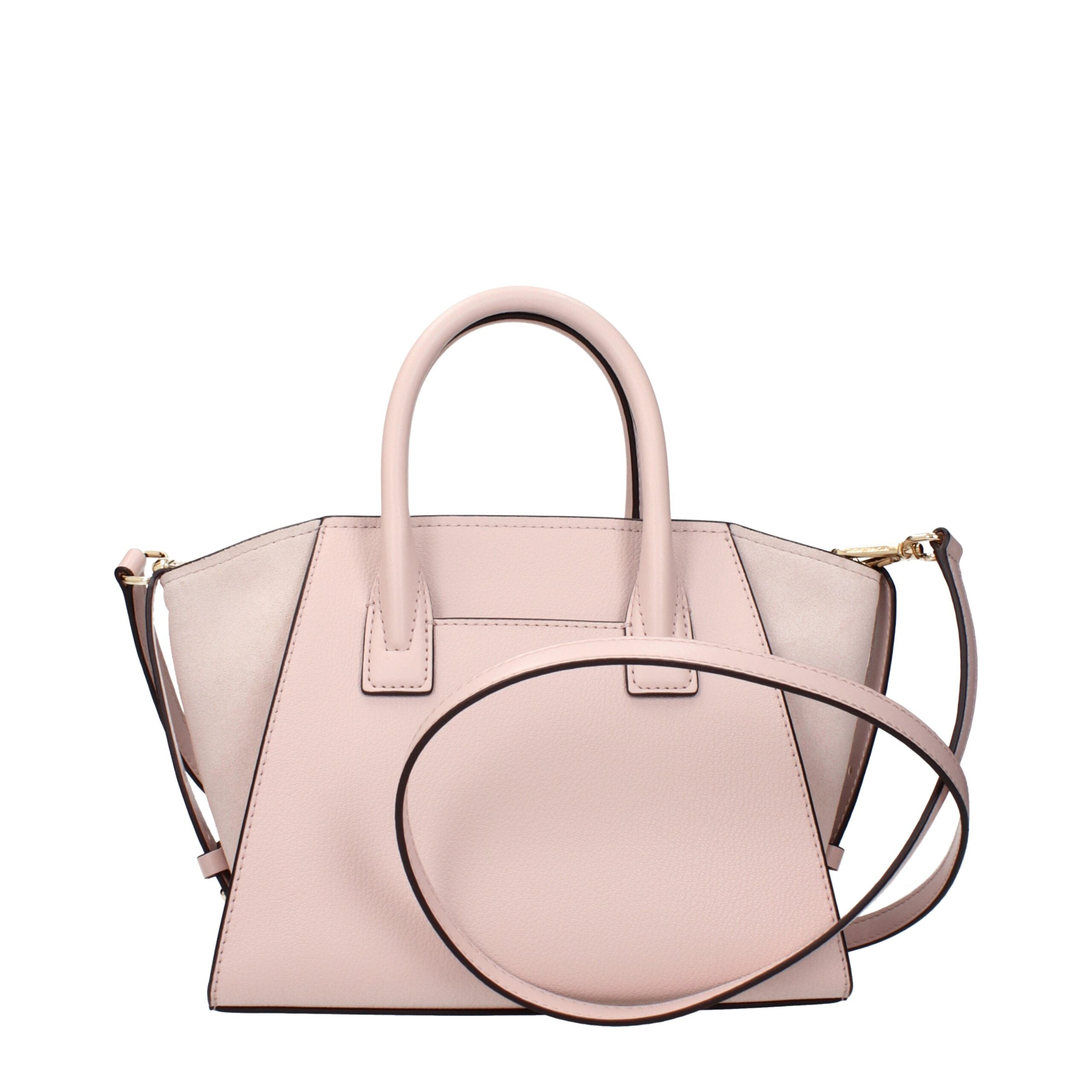 Pink Leather Handbag - ventzia