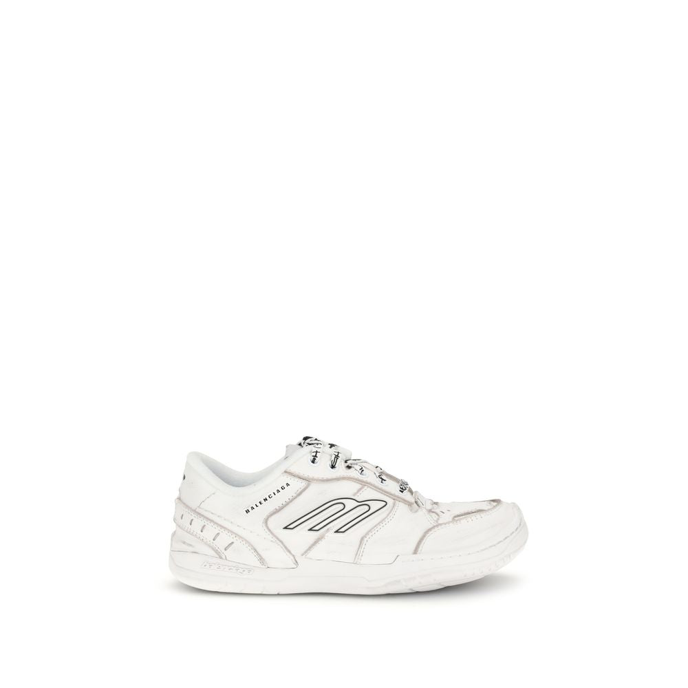 White Calf Leather Bos Taurus Athletic Sneakers - ventzia