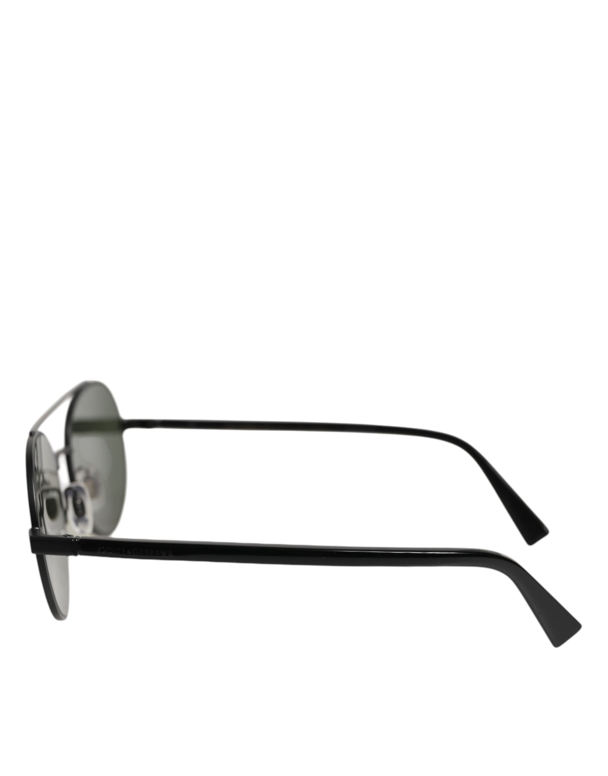 Matte Black Steel Frame Gray Lens Sunglasses